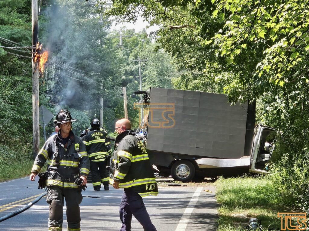 major-crash-in-jackson-township:-overturned-truck-and-utility-polefire